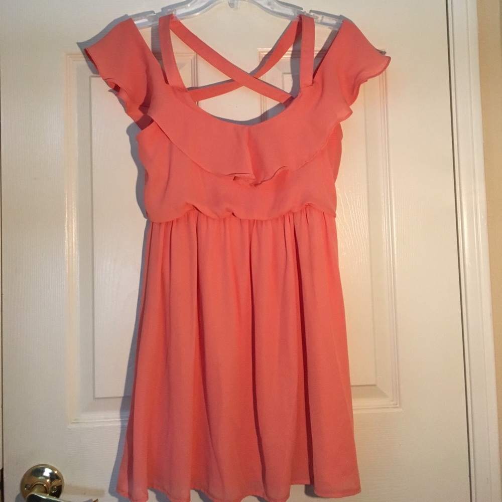 Coral dress